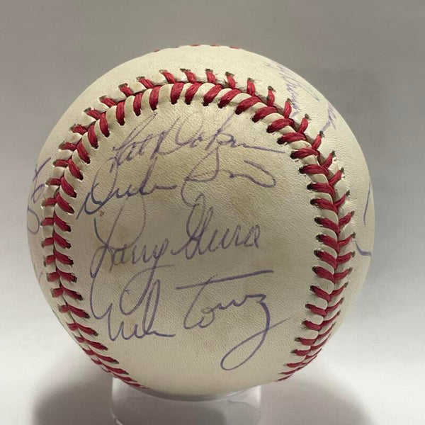 Yankee Old Timers (16) multi-signed baseball. PSA Image 4
