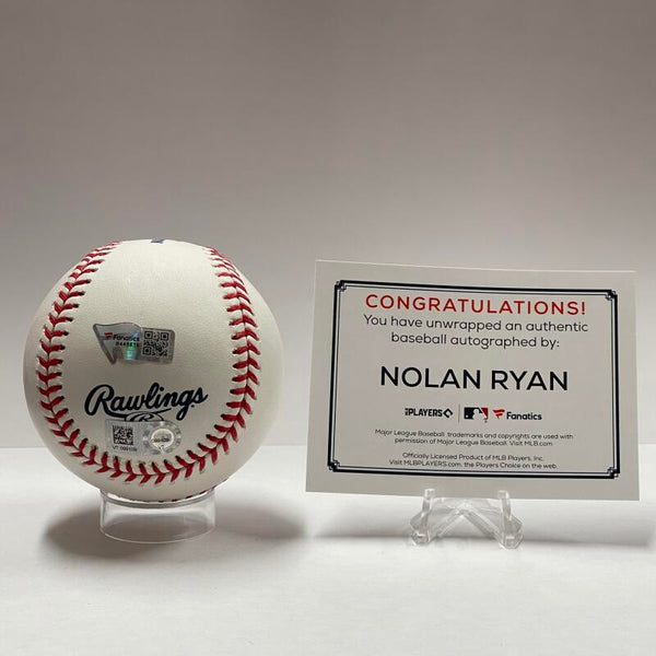 Nolan Ryan Single Signed Baseball. Auto Fanatics MLB Auth Image 3