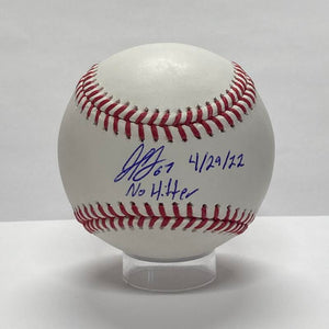 Seth Lugo Combined No-Hitter Single-Signed Baseball. Auto PSA Image 1