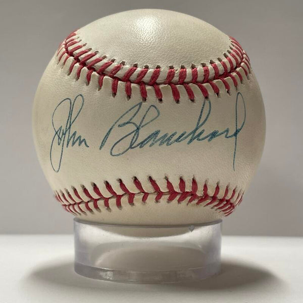 Johnny Blanchard Single Signed Baseball. Auto PSA Image 1