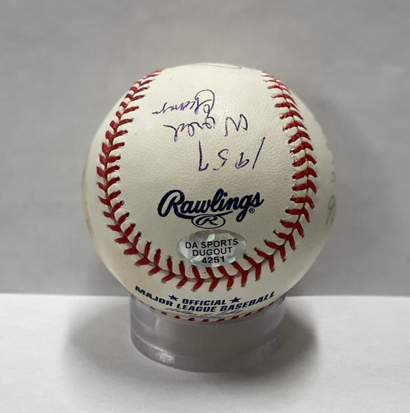 Andy Pafko Brooklyn Dodgers. Signed Inscribed with Stats Image 4