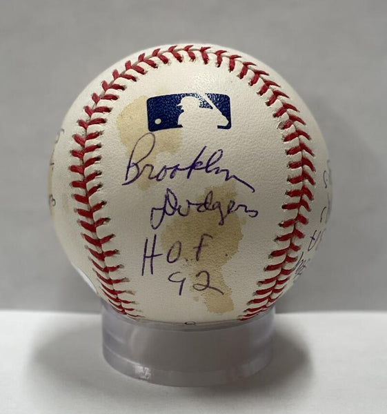 Andy Pafko Brooklyn Dodgers. Signed Inscribed with Stats Image 6
