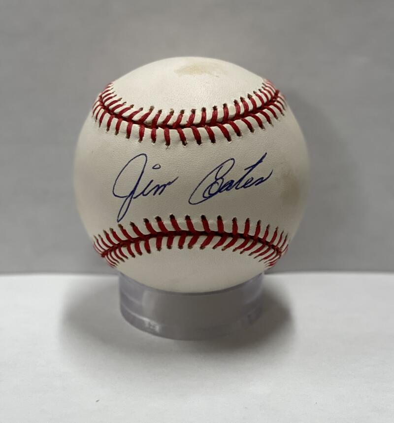 Jim Coates Single-Signed Inscribed Baseball. JSA Image 1