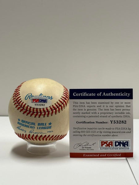Jerry Lumpe Signed and Inscribed Baseball. Auto PSA Image 3