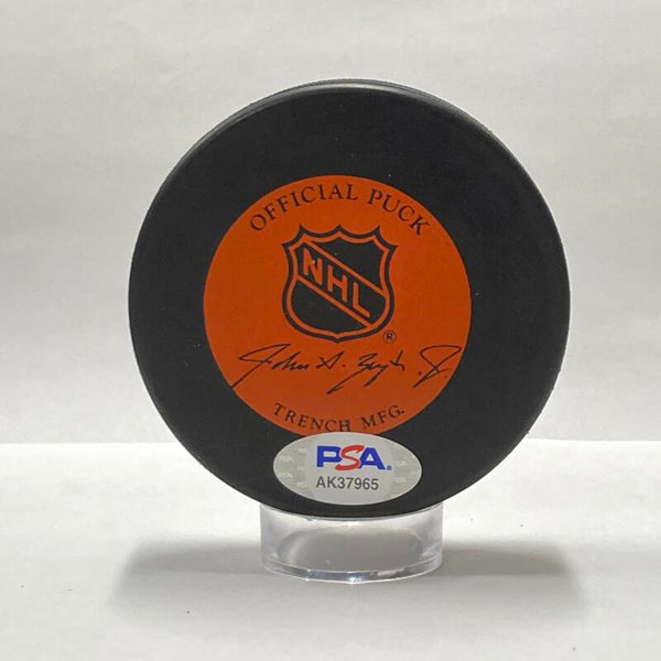 Dennis Potvin Signed #5 New York Islanders Puck. Auto PSA (sticker only) Image 2