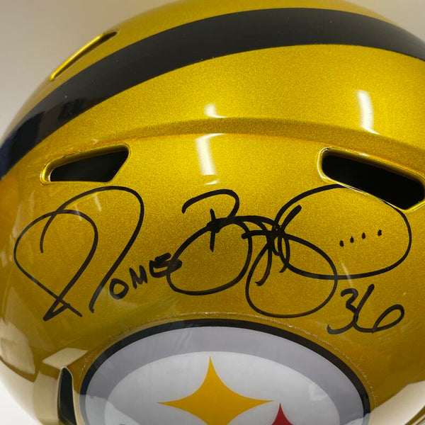 Jerome Bettis Single-Signed NFL Helmet. Auto Beckett Image 2