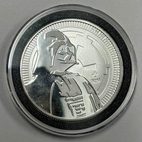 Darth Vader 2017 1 oz .9999 Niue 2 Dollar Silver Coin Image 1