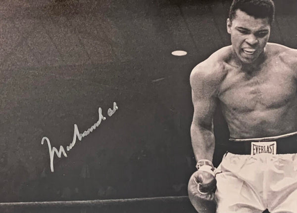 Muhammad Ali Signed 16x20 Photo Over Liston, Framed. Auto JSA Image 2