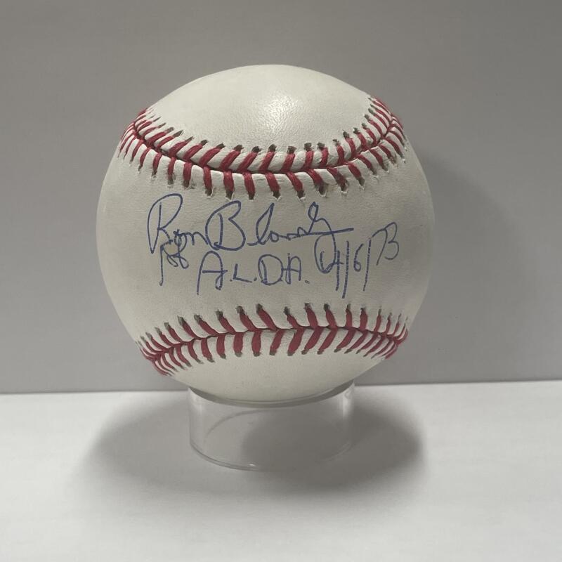 Ron Bloomberg Official Single-Signed & Inscribed Baseball. Auto Steiner Image 1
