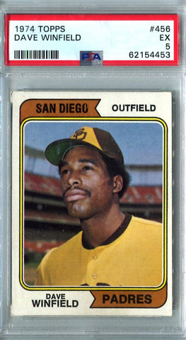 Dave Winfield 1974 Topps Trading Card. PSA Image 1