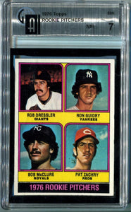 Rookie Pitchers 1976 Topps Trading Card. Auto GA Image 1