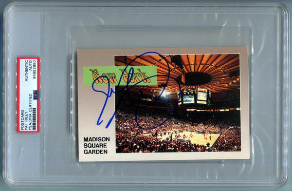 Pat Riley Signed Photo Madison Square Garden. Auto PSA (jm) Image 1