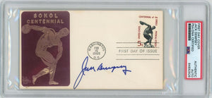 Jack Dempsey Signed First Day Cover. Auto PSA (jm) Image 1