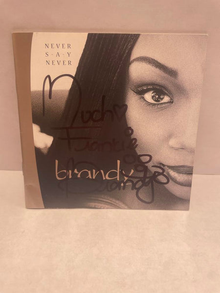 Brandy Signed and Personalized CD Booklet Image 1
