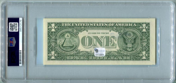 Yogi Berra Signed Dollar Bill. Auto PSA Image 2