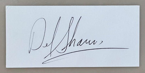 Del Shannon Signed Cut Card. Auto JSA  Image 1