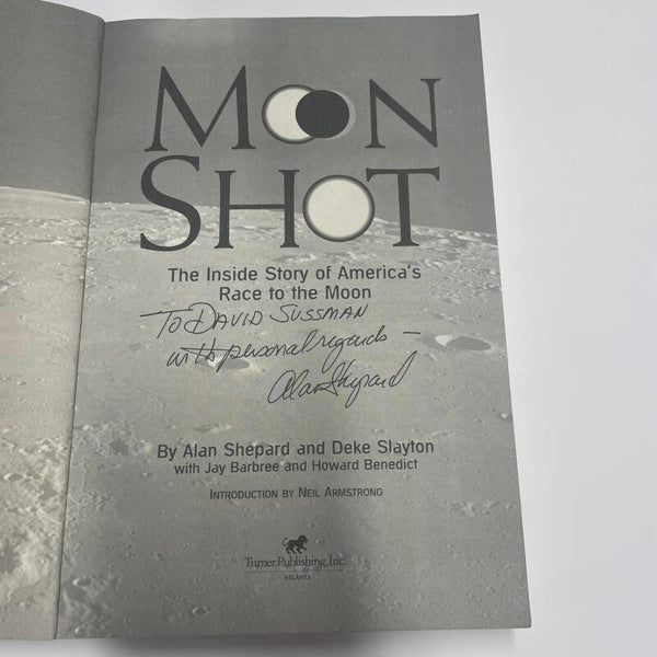 Alan Shepard "Moon Shot" Signed and Inscribed Book. Auto JSA Image 2