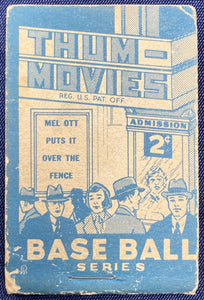 1937 R342 Goudey Mel Ott # No. 3  Thum Movies Flip Book  Image 1