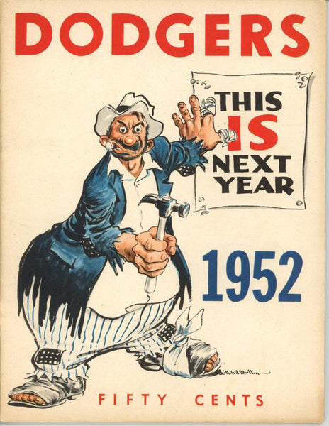 1952 Brooklyn Dodgers original Yearbook. Big League Books Image 1