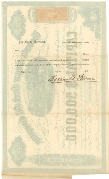 1865 Tionesta Sugar Creek Oil Company Original Stock Certificate Image 2