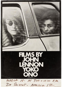 1971 Films by John Lennon Yoko Ono Original Promotional Poster. Image 1