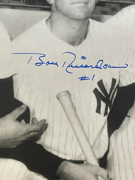 1961 NY Yankees Infield Signed 11x14 Photo. Skowron, Richardson, Kubek, Boyer. Auto PSA  Image 3