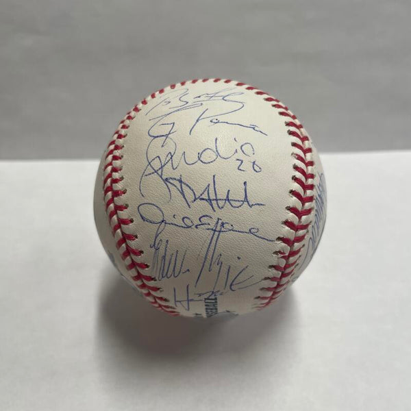 2008 Yankees LE #32 Team Signed Ball w/Core Four, 30 Signatures. Auto Steiner  Image 3