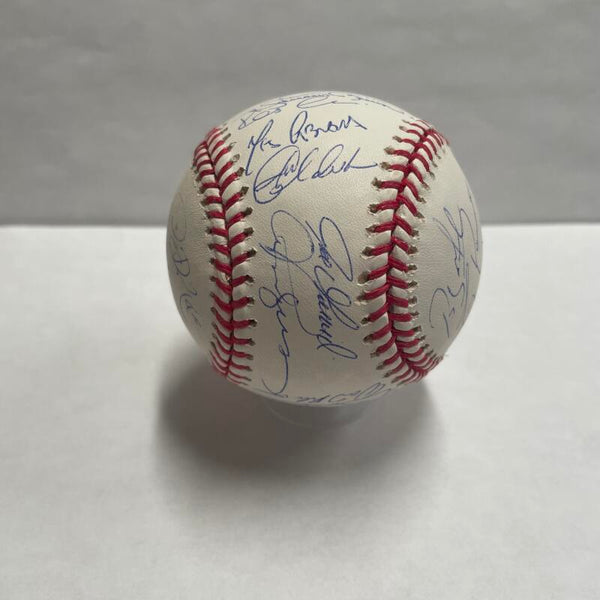 2008 Yankees LE #32 Team Signed Ball w/Core Four, 30 Signatures. Auto Steiner  Image 6