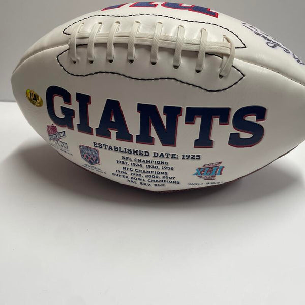Y.A. Tittle Signed NY Giants Football. Auto MAB  Image 3