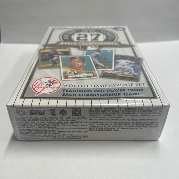2010 Topps NY Yankees Championship Set. Factory Sealed Box  Image 4