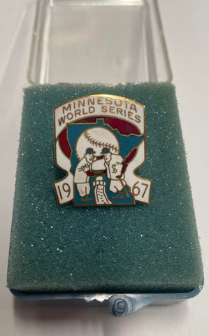 1967 Original Minnesota World Series Press Pin. Balfour  Image 1