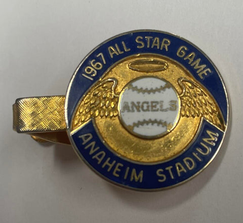 1967 Original Anaheim Angels All Star Game Press Pin Tie-Clasp. Balfour  Image 1