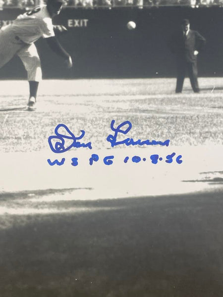 Don Larson and Yogi Berra Signed WS Perfect Game Photograph. Auto PSA Image 2