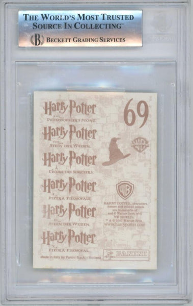 2001 Harry Potter Film Album Stickers Hermione Granger #69 Foil. BGS 8.5 Image 2