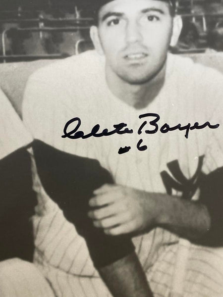 1961 NY Yankees Infield Signed 16x20 Photo. Skowron, Richardson, Kubek, Boyer. Auto PSA  Image 5