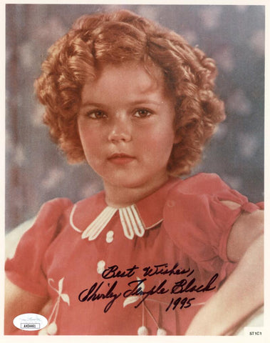 Shirley Temple Black Signed & Inscribed 8x10 Photo. Auto JSA Image 1