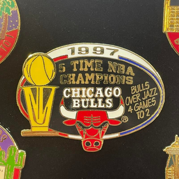 Chicago Bulls Limited Edition Championship Pins Set of 5 Limited Edition Image 3