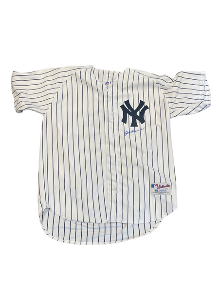 Joe Torre Signed NY Yankees 100th Anniversary Jersey. Auto PSA Image 1