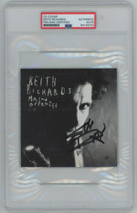 Keith Richards Signed Main Offender CD Cover. Auto PSA  Image 1