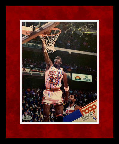 Rare Michael Jordan Signed 1986 Hoop Magazine, Rookie Era. JSA Image 1