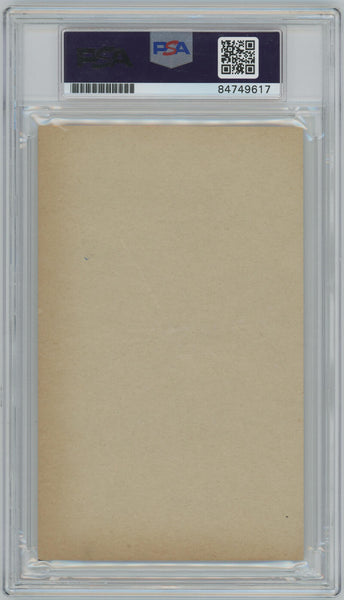 1939-46 Lou Boudreau Signed Salutation Exhibit Trading Card. Auto PSA Image 2
