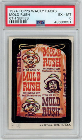 1974 Topps Wacky Packs Mold Rush 6th Series. PSA 6 Image 1