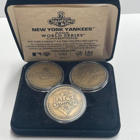 New York Yankees 2009 World Series Champions Coin Set LE 365/2009  Image 1