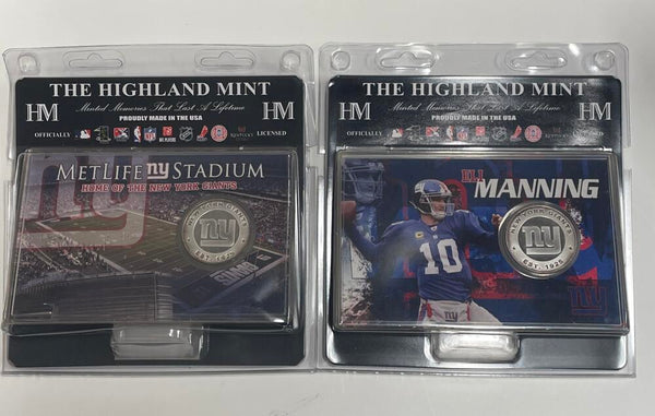 New York Giants Lot of 2 Coins.  Image 1