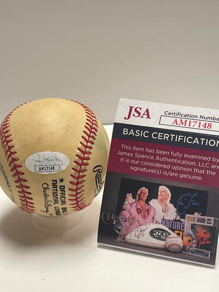 Marv Thronberry Single Signed Baseball. Auto JSA  Image 3