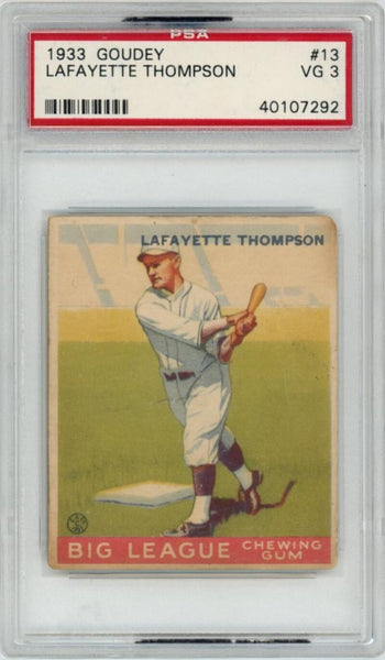 1933 Goudy Lafayette Thompson #13. PSA  Image 1