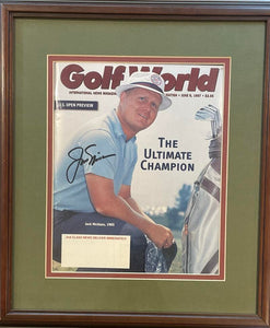 Jack Nicklaus Signed Golf World Magazine.  Image 1