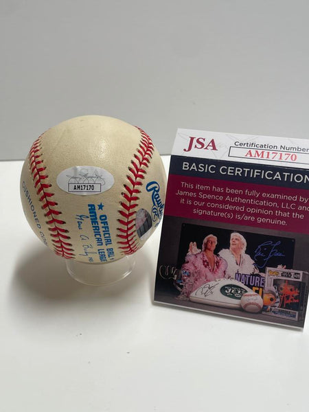 Curt Blefary Signed+Inscribed Baseball. Auto JSA+Steiner  Image 3