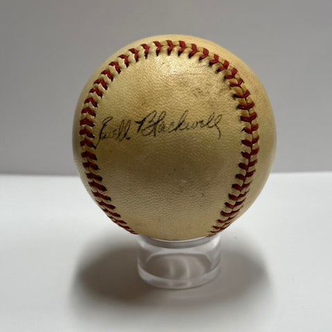 Ewell Blackwell Single Signed Baseball. Auto JSA Image 1