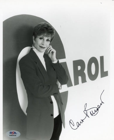 Carol Burnett Signed 8x10 Photo. Auto PSA Image 1